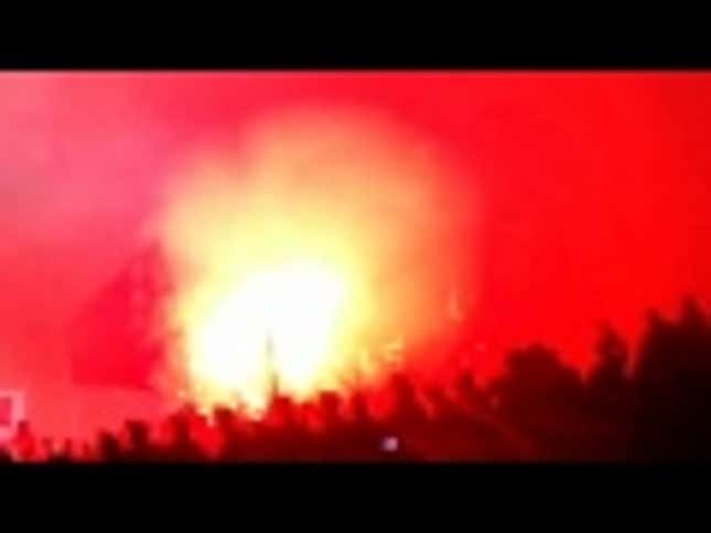 Greek Basketball Fans Set Fire Inside Stadium After Advancing To Euroleague Final Four