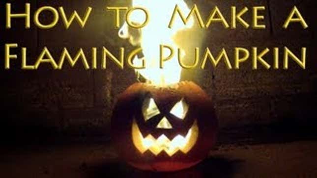 How to Make DIY Flaming Pumpkins for Halloween