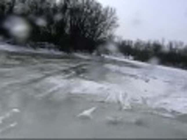 Snowmobiling Across A Body Of Water Looks Just As Thrilling As It Seems Like It Would Be