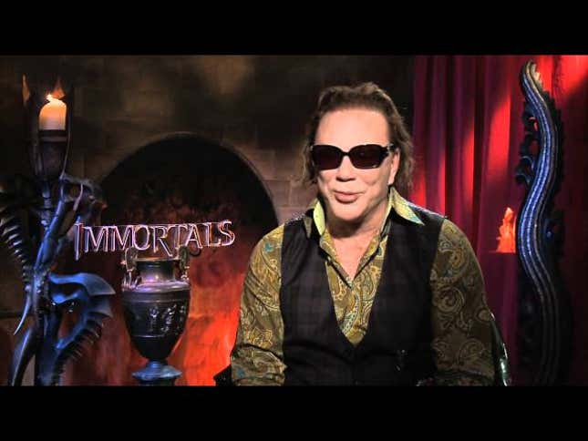 <i>Of Course</i> Rex Grossman Is Mickey Rourke's Favorite Quarterback