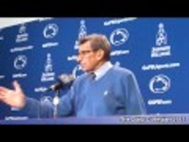 Now We Know What Joe Paterno Really Does As Penn State's 84-Year-Old Football Coach
