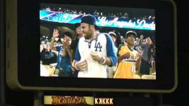 Dodgers Game Marred By Giants Fan Trying To Interrupt The "Don't Stop Believing Guy"