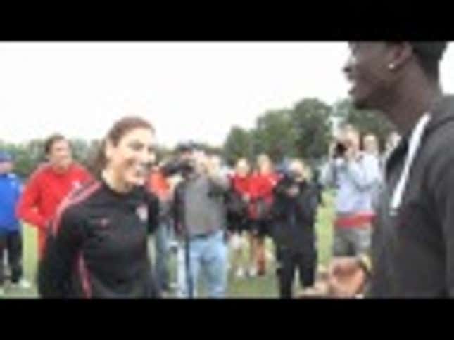 Watch A Nervous MLS Rookie Recite A Spoken-Word Love Poem To Hope Solo