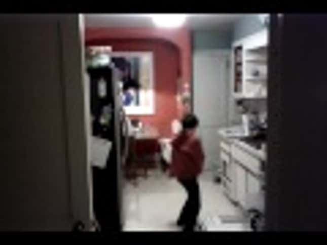 Boy Caught Busting A Move While Doing The Dishes