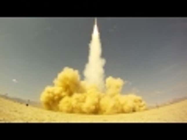 Watch a Man Shoot a Home-Made Rocket Called <em>Quake</em> all the way Into Space