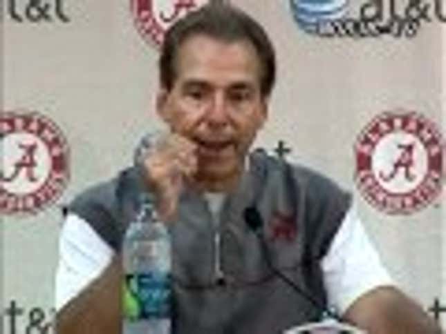 If He Knew How, Nick Saban Would Troll Football Websites To Get Back At Reporters