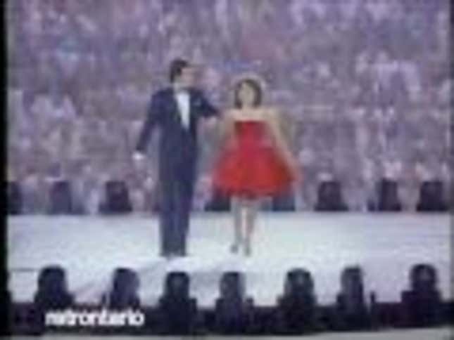 1989's Back Again, In The SkyDome Opening That Featured Thousands Of Canadians Capering About, Plus Alan Thicke