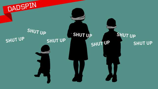 Image for article titled Shushing Your Kid Is Idiotic