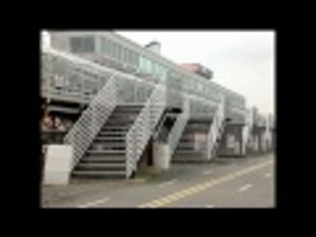 Who Wants To Watch A TV Reporter Fall Down The Stairs?