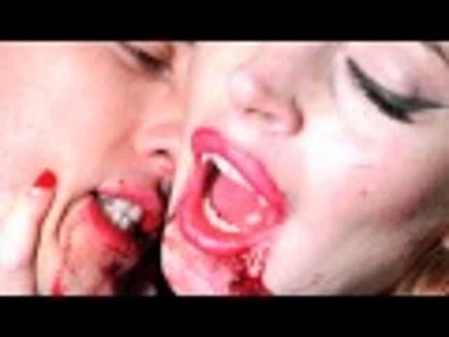 Lindsay Lohan Hops On The "Sexy Vampire" Bandwagon [NSFW]