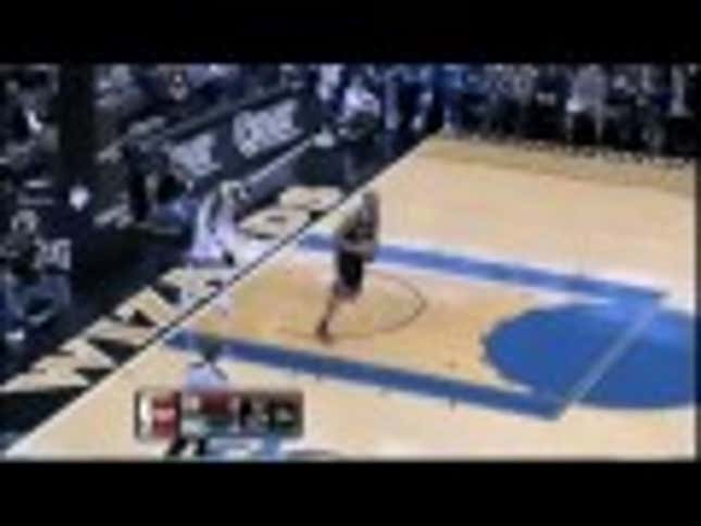 Andray Blatche Out-Terribles Hedo's Blown Dunk