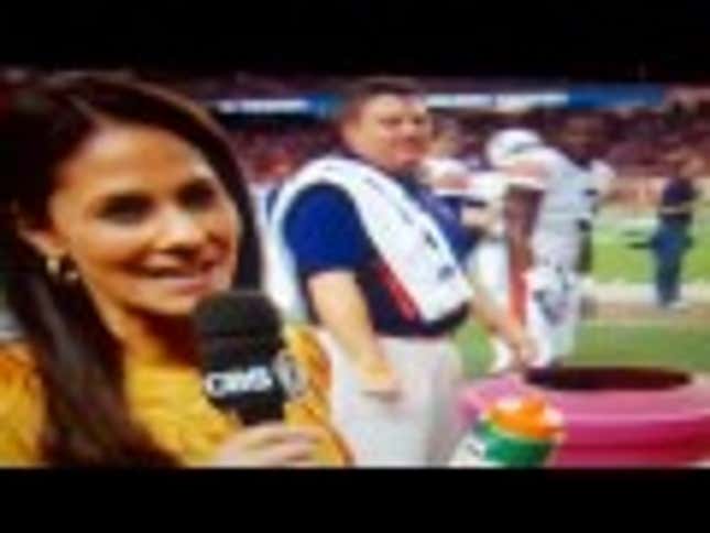 Cam Newton's "Juice" Is "A Little Sweet" For Sideline Reporter's Taste