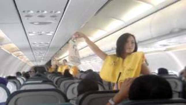 Coolest Flight Attendants Ever Perform Safety Dance to Lady Gaga