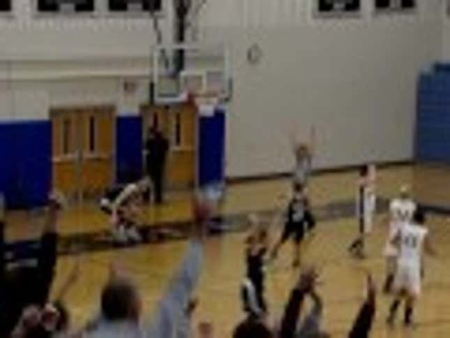 Buzzer-Beater Punctuated By Announcer's Guttural Bellow