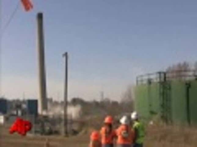 Demolition Goes Wrong: Smokestack Falls The Wrong Way