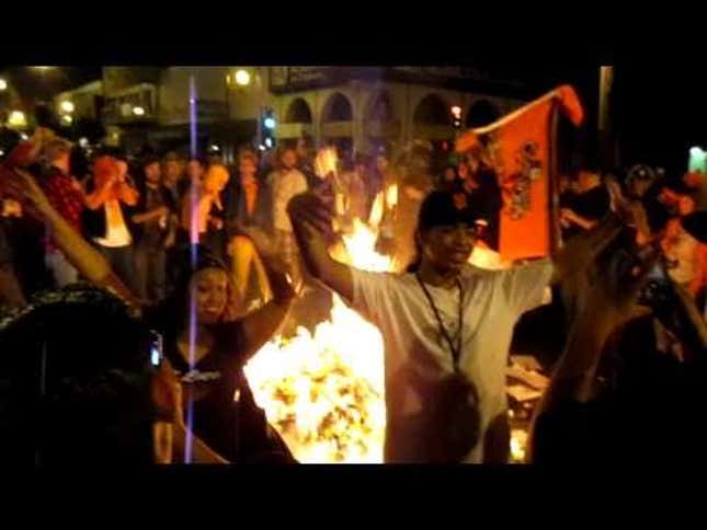 When World Series Riots Go Wrong, People Get Hit By Cars