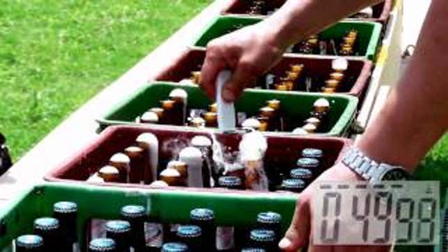200 Beer Bottles Opened In 80 Seconds? Believe It