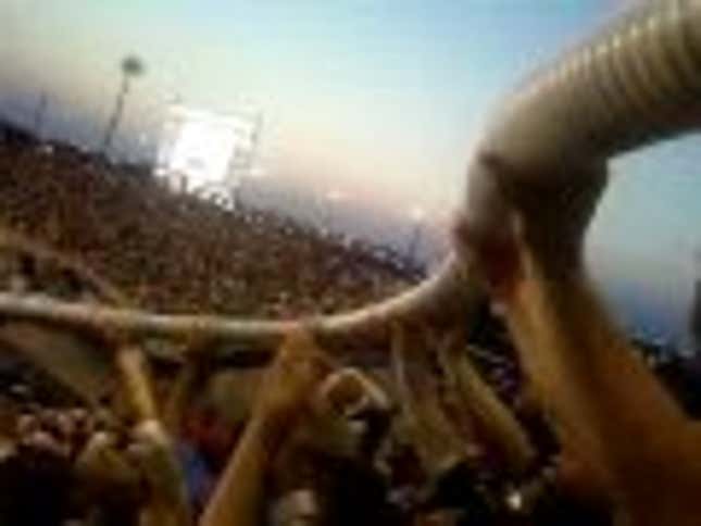 Legendary Cup Stacking At A CFL Game