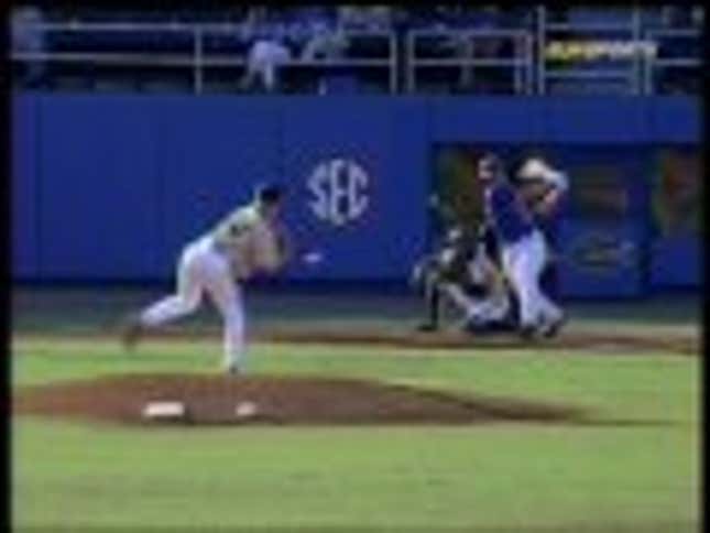 Vandy Pitcher Takes Liner Off Knee, Still Gets The Assist