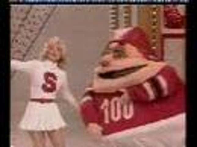 A Cheerleader-Eaten-By-A-Mascot Blast From The Past