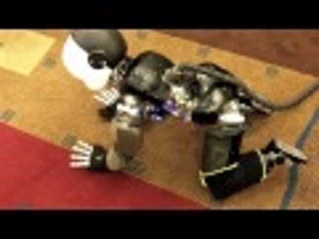 Scientists keep building robot babies with unnerving umbilical cords