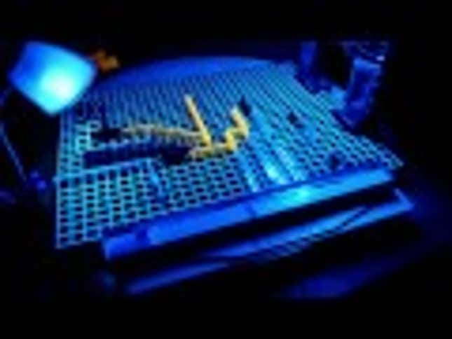 Custom Tron Light Cycles Board Game Glows With Brilliance