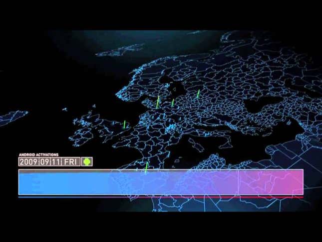 A Stunning Visualization of Android Activations