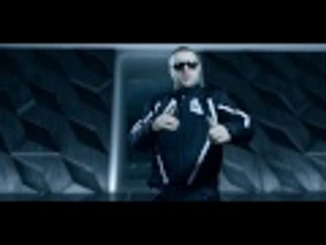 It's the Albanian pop music version of <em>Tron: Legacy</em>!