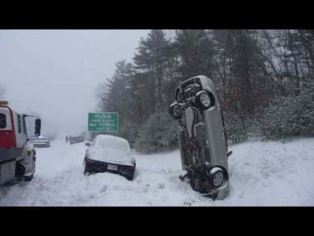 How In Snowhell Could You Crash a Car Like This? (Updated)