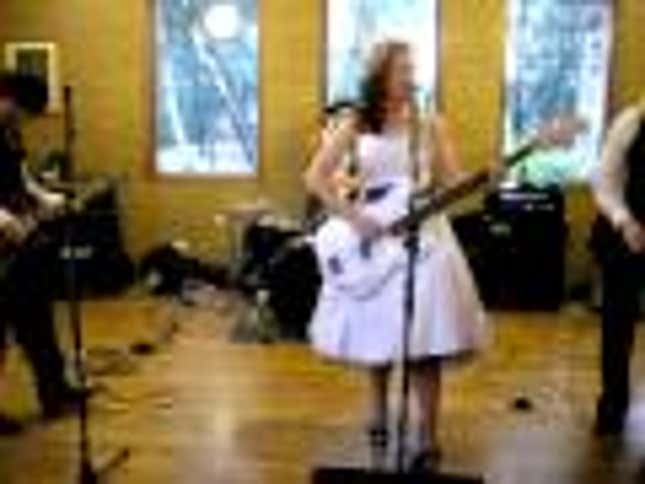 Adorable Bride and Groom Perform Jimi Hendrix Duet at Wedding Reception