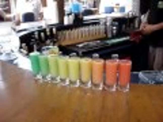 Rainbow Shots Turn Even More Rainbow In Your Stomach...Honest