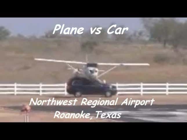Watch A Plane Crash Into A Volvo And Lose