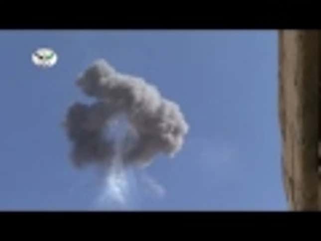 Watch Syrian Rebels Blow Up A Military Helicopter In Mid-Air
