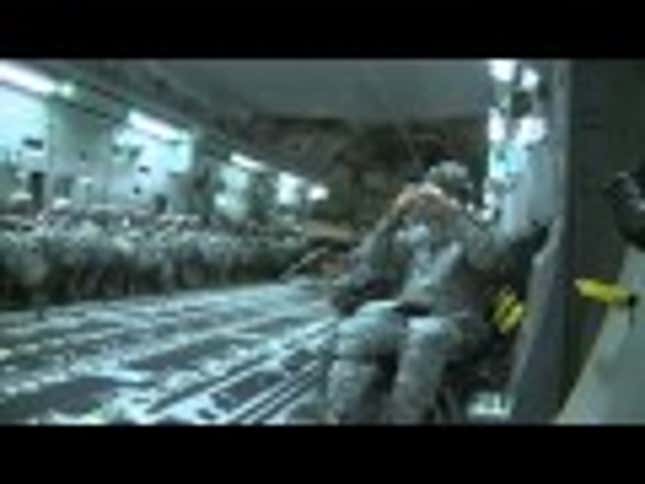Dropping Hummers Out Of A Military Plane At Night Is Too Damn Cool