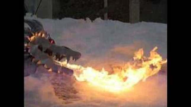 Engineer Builds Dragon to Deal With Snowpocalypse