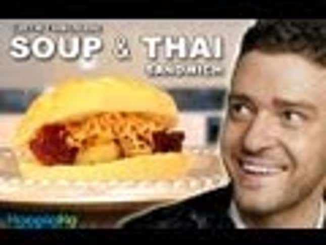 Learn How to Make Justin Timberlake's Insane 'Soup & Thai' Sandwich