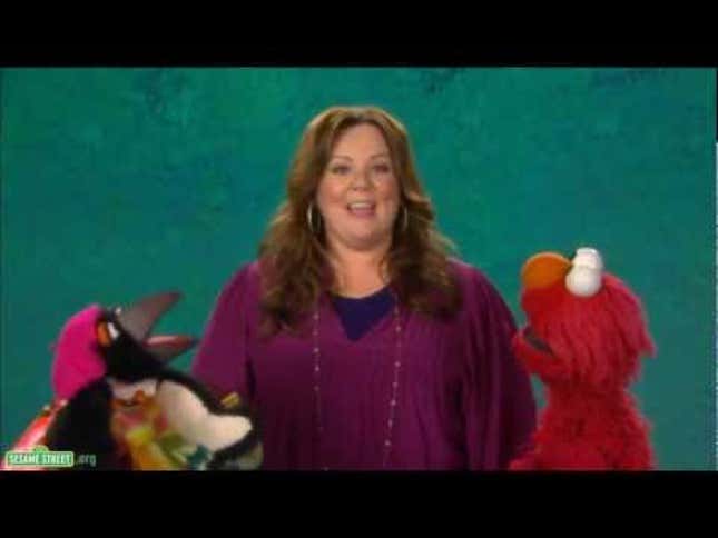 Melissa McCarthy Rocks Out With Elmo and a Penguin Choreographer on <em>Sesame Street</em>
