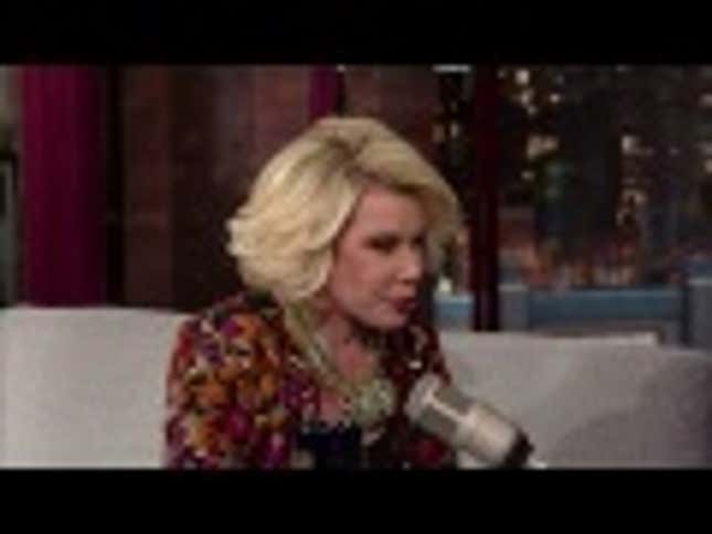 Joan Rivers Busts Out the Tired 'Adele Is Fat' Shtick