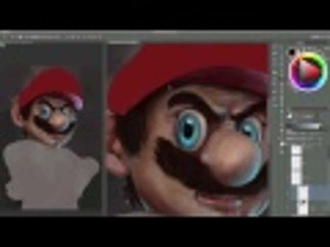 Mario Comes To Life In This Dramatic Speed-Painting