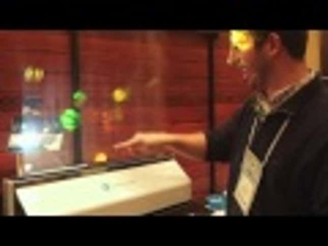 Who Needs A Screen, When You Can Play Games On A Sheet Of Water
