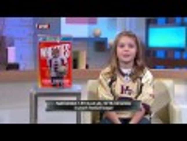 Nine-Year-Old Girl Football Sensation Now Appearing On Wheaties Box