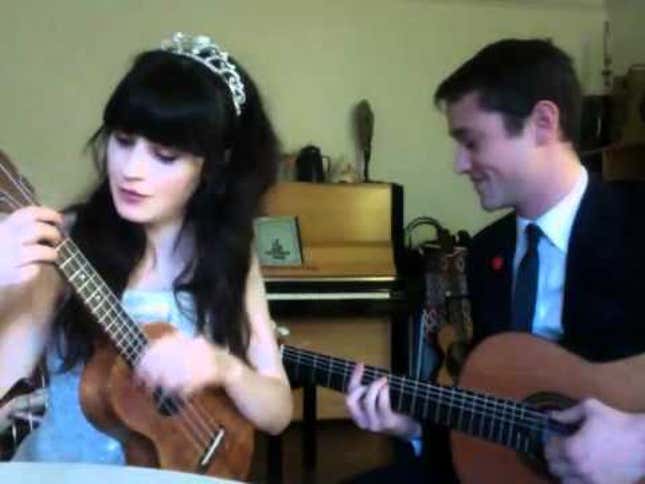 Watch As Joseph Gordon-Levitt and Zooey Deschanel Try To Kill You With Cuteness