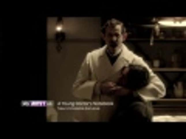 Jon Hamm and Daniel Radcliffe Are Naked in a Bathtub in <em>A Young Doctor's Notebook</em>