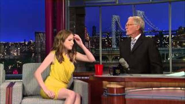 Anna Kendrick Blows Away Dave Letterman with Her Awesome Cup Playing Skills
