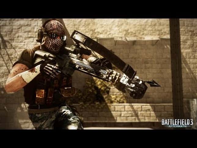 Check Out This Badass Scoped Crossbow You Get In <em>Battlefield 3</em>'s Expansion That Releases Today
