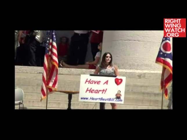 Supporter of Ohio's Heartbeat Bill Gives Exceptionally Unhinged Speech in Favor of Biblical Law