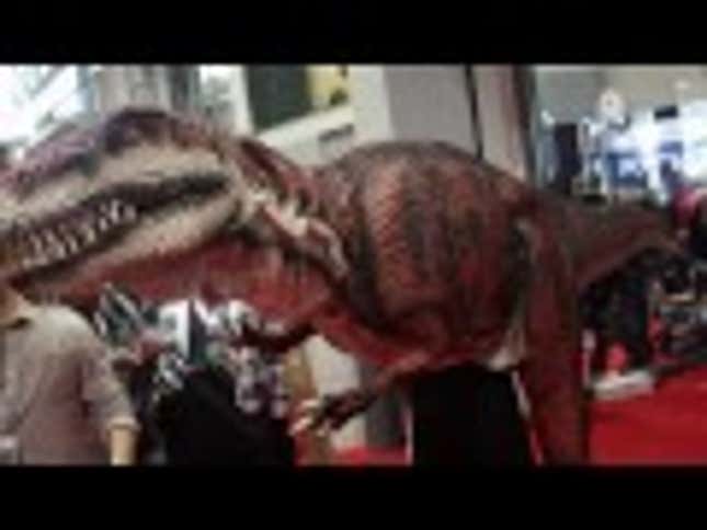 There's A Dinosaur Loose At New York Comic-Con