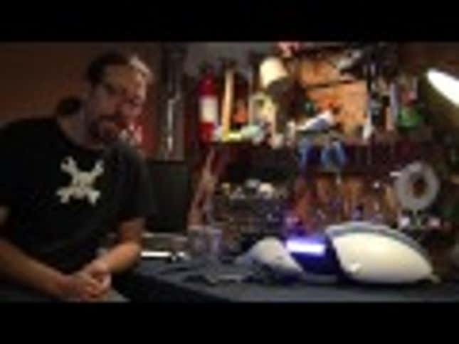 A Hacked Portal Gun Replica 'Levitates' a Companion Cube