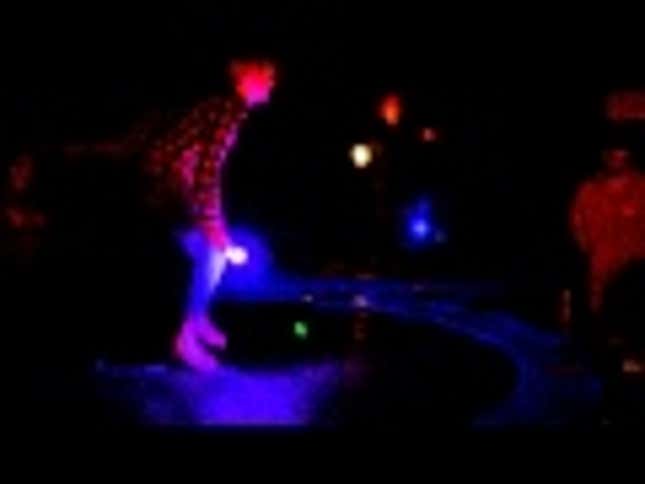 An Erotic Wrestling Game That You Play With Two Trampolines. Yep.