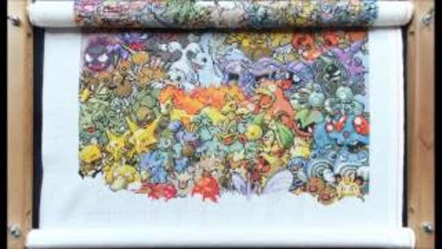 A Hypnotic Video Showing All 151 Original Pokémon Being Stitched Together
